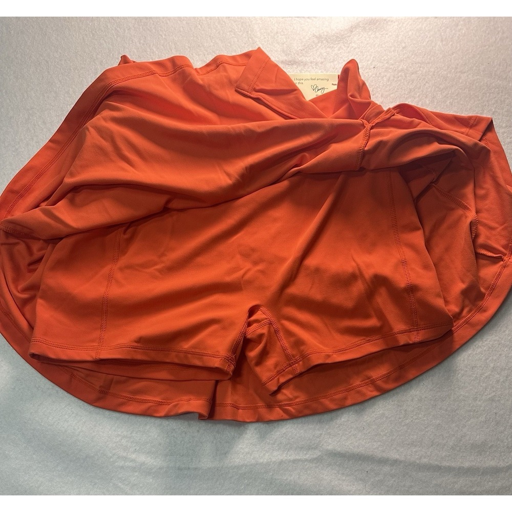 Logilates Women's Orange Skort Size Large NWT - Picture 8 of 12